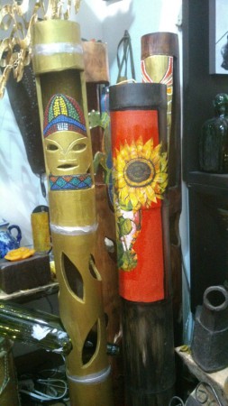 Porta botellas en guadua: $80.000 C/U 